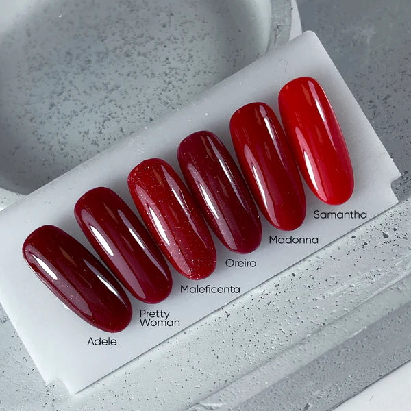 NAILSOFTHENIGHT Let's Special Maleficenta — esmalte semipermanente reflectante rojo oscuro que cubre una capa, 10 ml