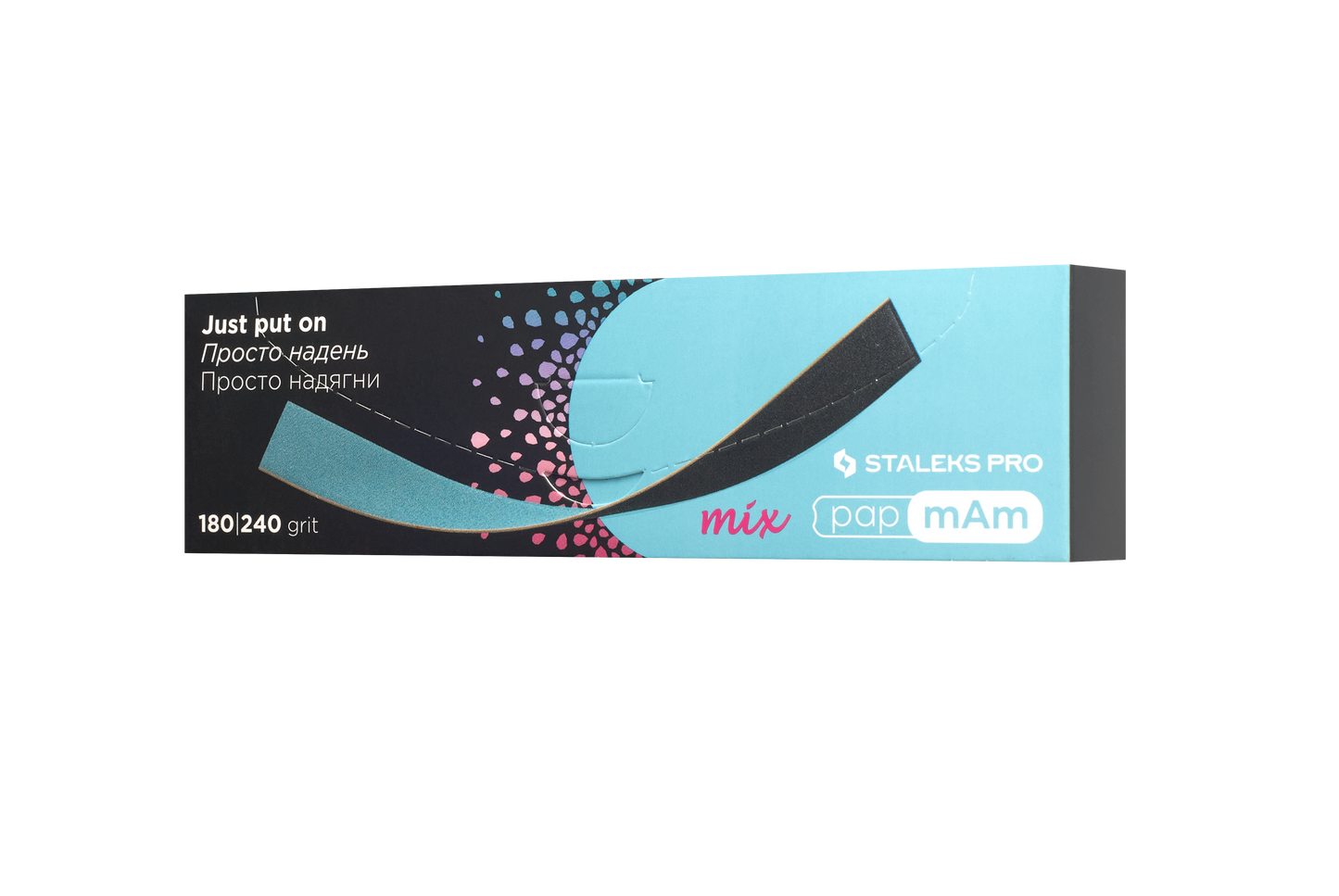 Staleks Pro Limas desechables de doble cara papmAm Mix EXPERT 22 grano 180/240 (50 unid.)