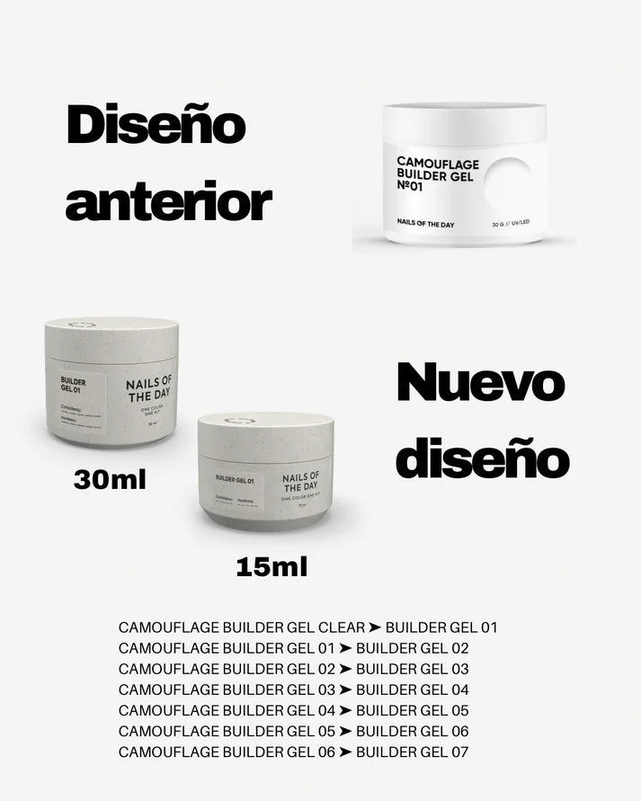 NAILSOFTHEDAY Builder Gel 05 — gel nude para extensiones de uñas, 30 ml