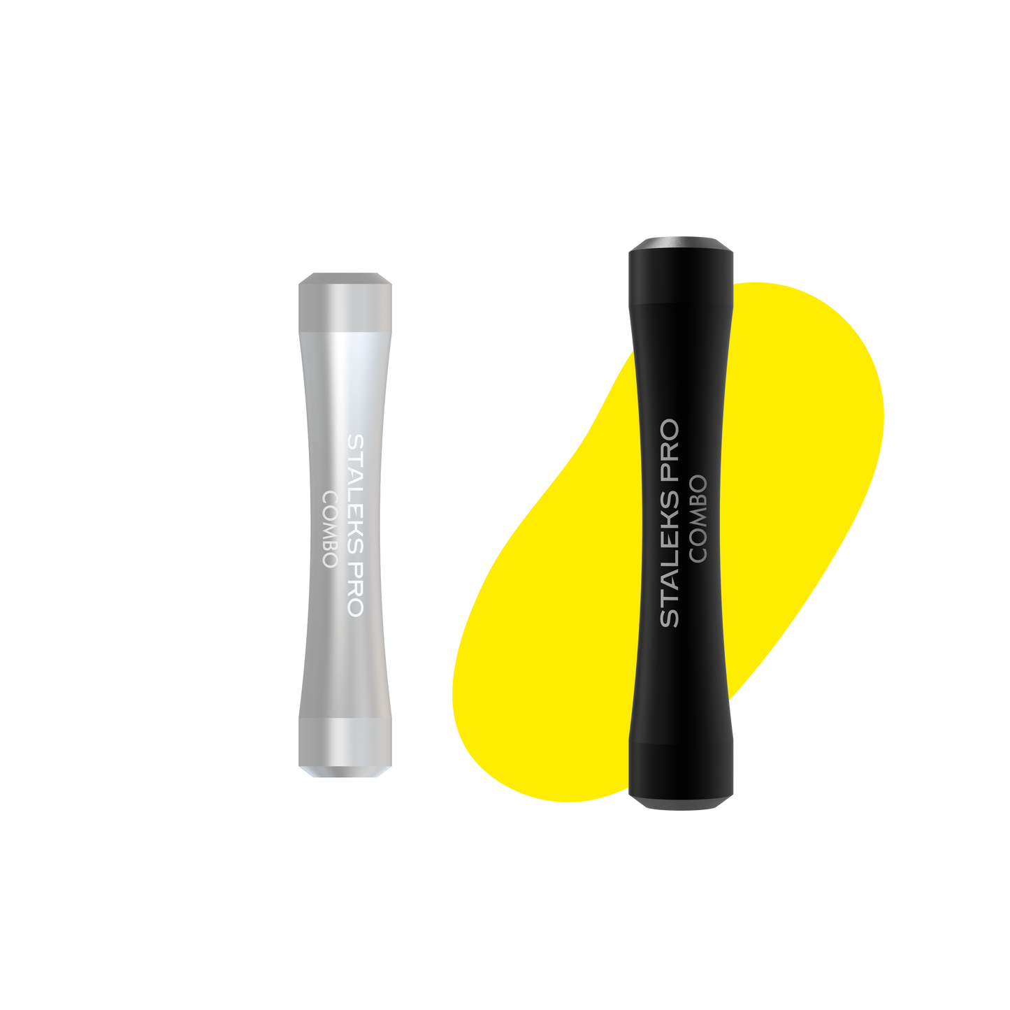 Staleks Pro Mango del empujador negro Combo UNIQ 10b para piezas de trabajo reemplazables