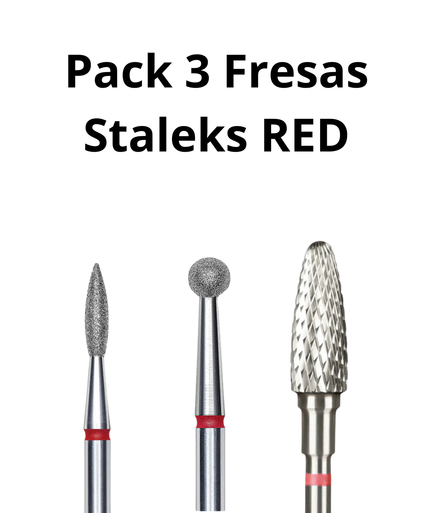 Pack 3 Fresas Staleks Red ``Bola,Maiz,Flama´´