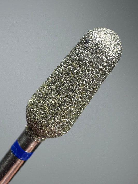 Fresa de diamante forma bala grano medio Fabricada en Alemania (sin marca), con grano medio (azul).