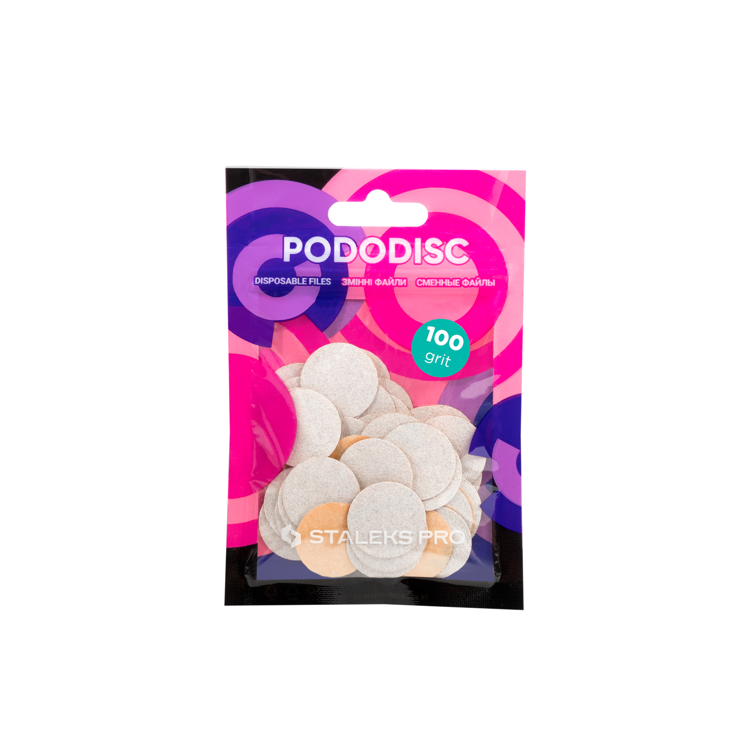 Staleks Pro Limas blancas desechables para disco de pedicura PODODISC M EXPERT grano 100 (50 uds.)