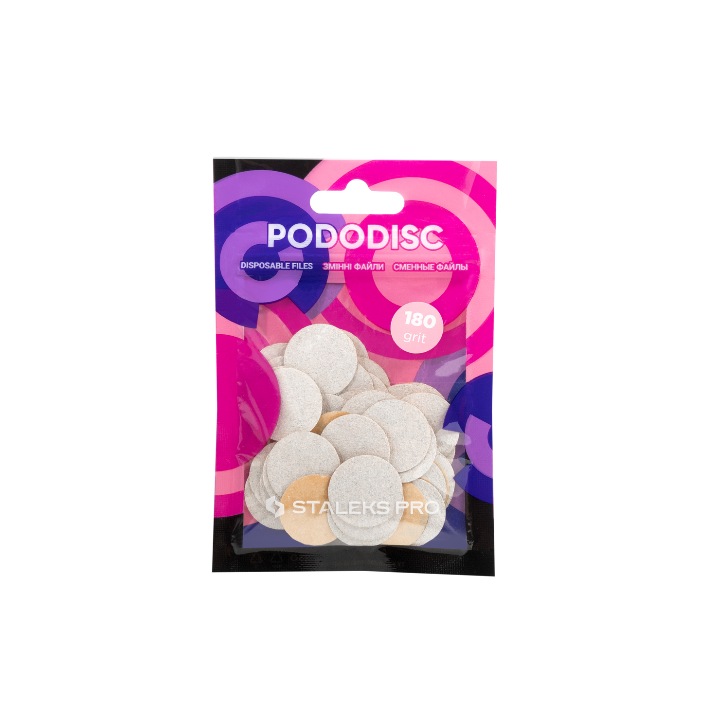 Staleks Pro Limas blancas desechables para disco de pedicura PODODISC M EXPERT grano 180 (50 uds.)