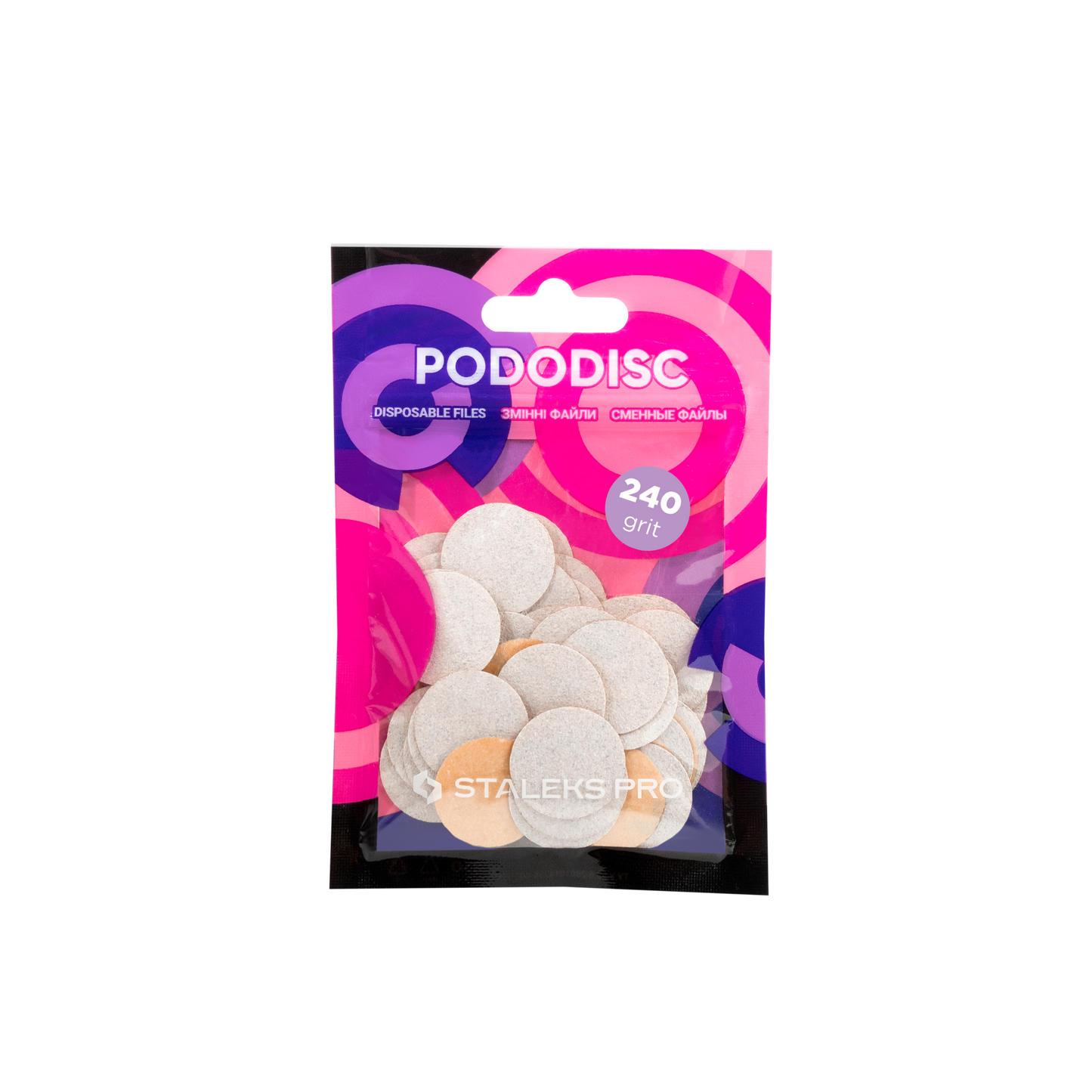 Staleks Pro Limas blancas desechables para disco de pedicura PODODISC M EXPERT grano 240 (50 uds.)