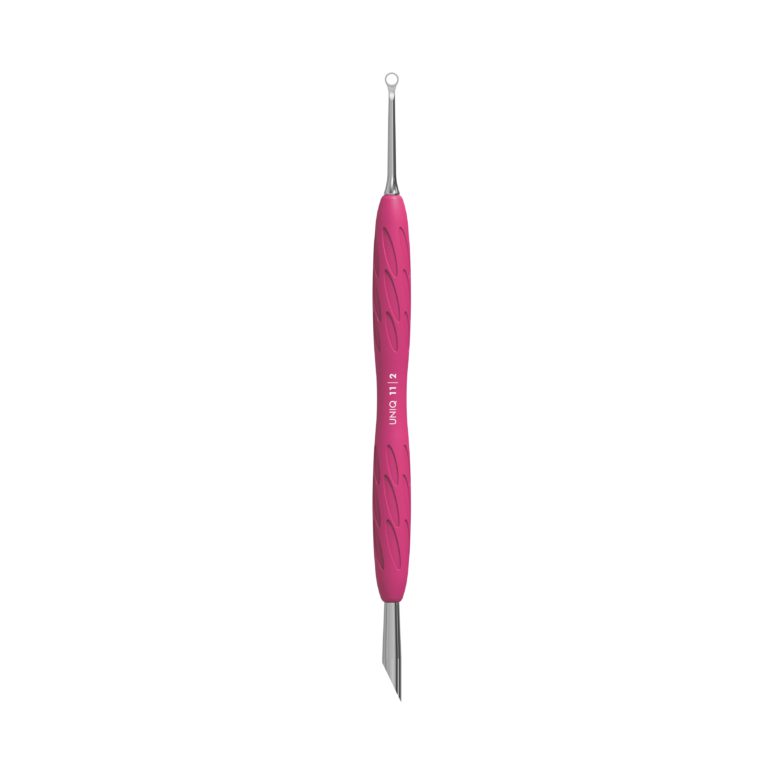 Staleks Empujador de manicura Staleks con mango de silicona UNIQ 11 TIPO 2