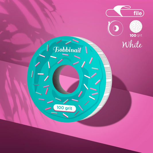 Staleks Pro Cinta abrasiva desechable blanca EXPERT 100 Grit (sin estuche de plástico)