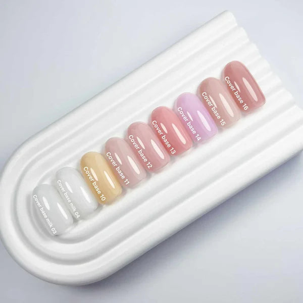 Nailsoftheday Cover base NEW Formula 15 — base camuflaje en tono nude natural para uñas, 10 ml