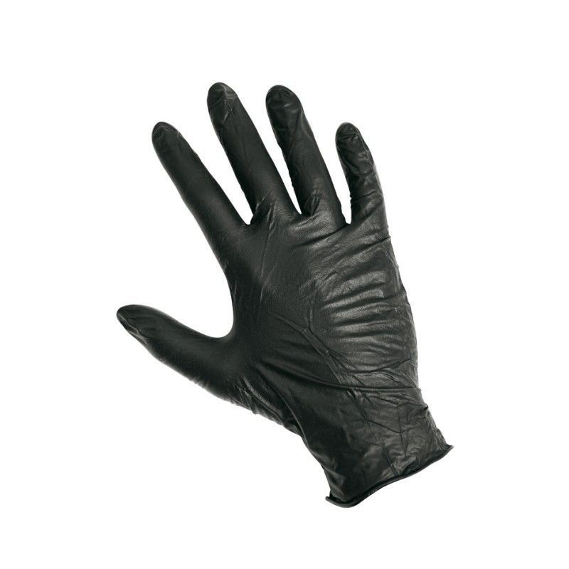 Guantes de Nitrilo sin polvo color negro