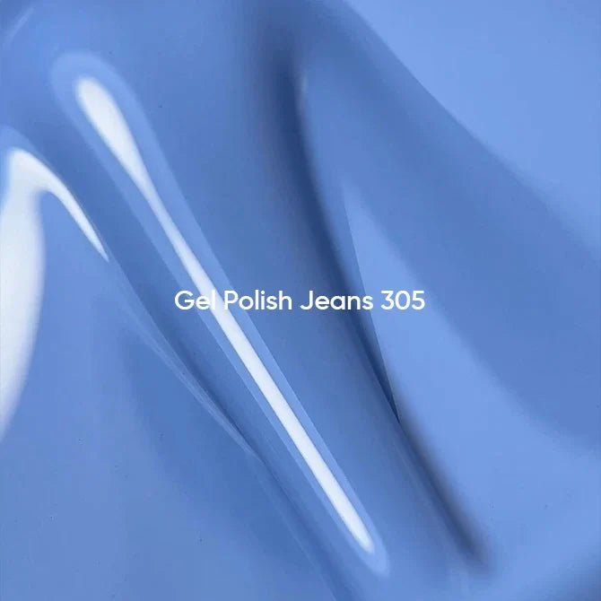 NAILSOFTHEDAY Gel Polish Jeans — esmalte semipermanente azul vaquero con cobertura completa en una sola capa. 10 ml