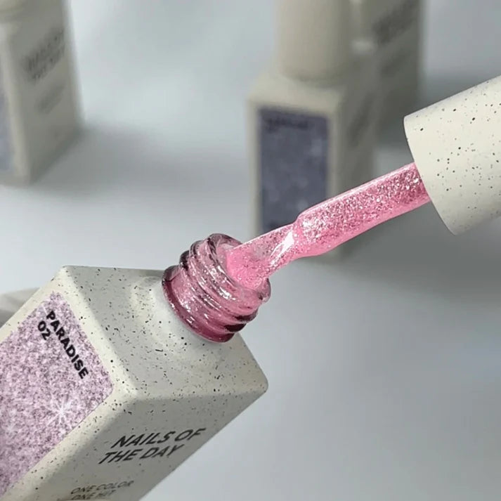 NAILSOFTHEDAY Paradise 02 — esmalte semipermanente rosa suave que cubre la uña con una sola capa, 10 ml