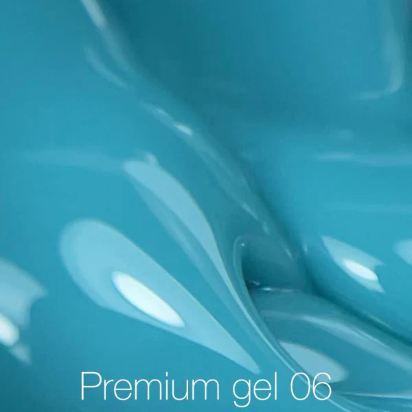 NAILSOFTHEDAY Premium gel 06 — gel de construcción turquesa, 30 ml