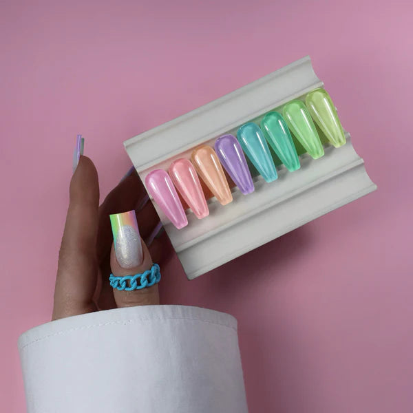 NAILSOFTHEDAY Let's Special Lollipop: esmalte semipermanente de uñas pastel violeta que cubre una capa, 10 ml