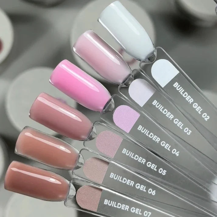 NAILSOFTHEDAY Builder Gel 02 — gel blanco lechoso para extensiones de uñas, 15 ml