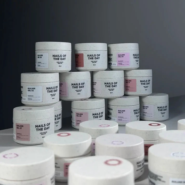 NAILSOFTHEDAY Builder Gel 06 — gel marrón claro para extensiones de uñas, 30 ml