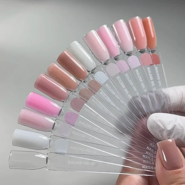 NAILSOFTHEDAY Builder Gel 12 — gel rosa nude para extensiones de uñas, 15 ml