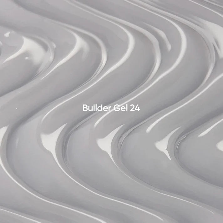 NAILSOFTHEDAY Builder Gel 24 — gel lechoso con velo rosado para extensiones de uñas, 30 ml