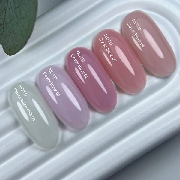 Nailsoftheday Cover base NEW Formula 08: base de camuflaje para uñas en color capuchino, 10 ml