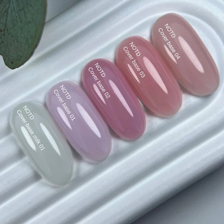 Nailsoftheday Cover base NEW Formula 08: base de camuflaje para uñas en color capuchino, 30 ml