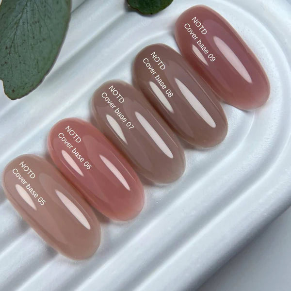 Nailsoftheday Cover base NEW Formula 08: base de camuflaje para uñas en color capuchino, 10 ml