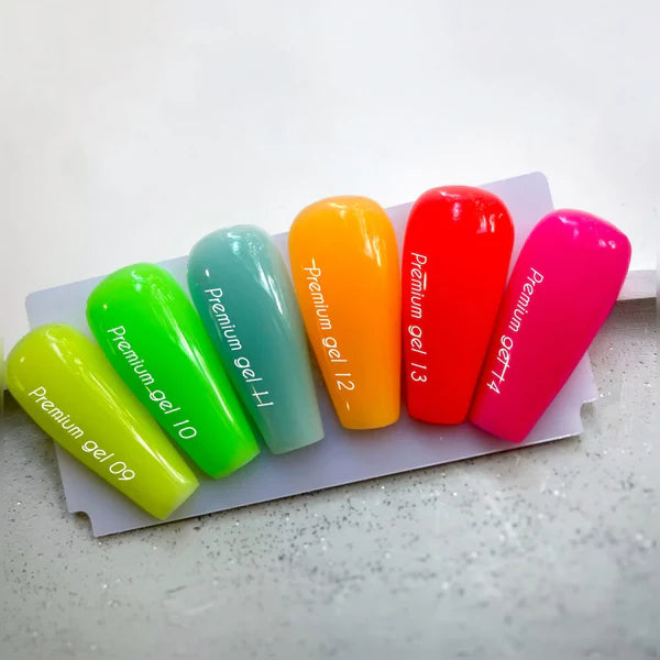 NAILSOFTHEDAY Premium gel 13 - gel de construcción de color rojo, 15 ml