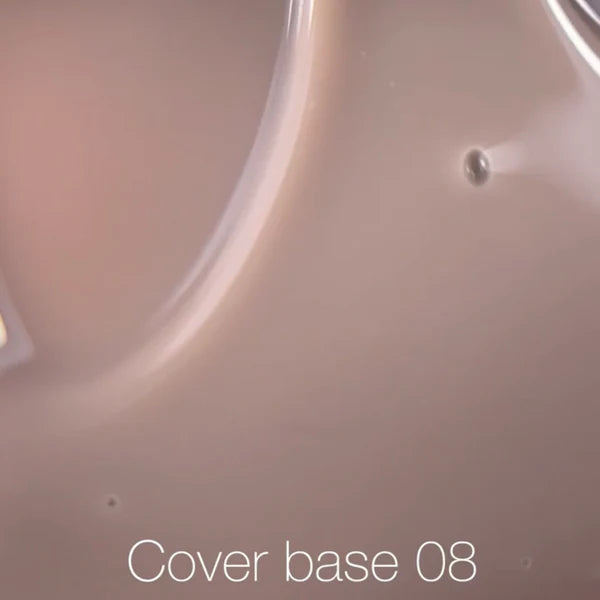 Nailsoftheday Cover base NEW Formula 08: base de camuflaje para uñas en color capuchino, 10 ml
