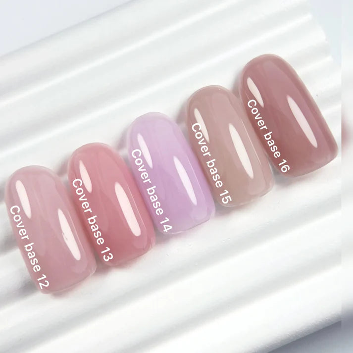 Nailsoftheday Cover Base NEW Formula 11 — base camufladora semitransparente en un delicado tono nude, ideal para uñas, 30 ml
