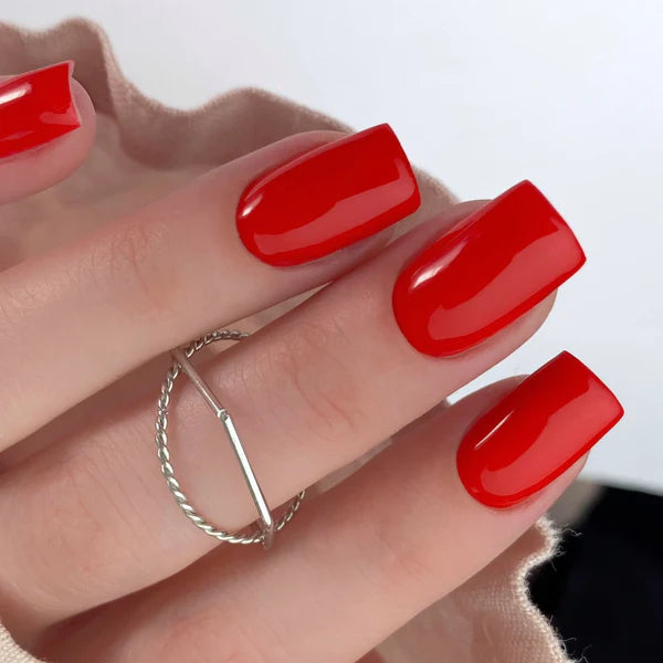 NAILSOFTHEDAY Let's Special Red: esmalte semipermanente rojo especial que se superpone en una capa, 10 ml