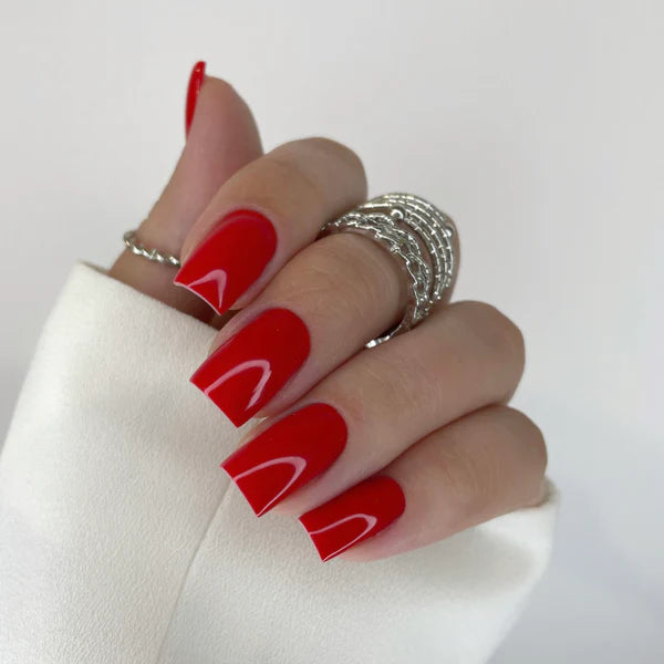 NAILSOFTHEDAY Let's Special Red: esmalte semipermanente rojo especial que se superpone en una capa, 10 ml