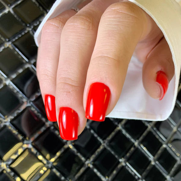 NAILSOFTHEDAY Let's Special Red: esmalte semipermanente rojo especial que se superpone en una capa, 10 ml