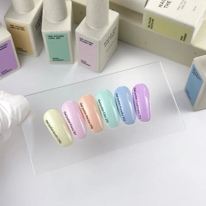 NAILSOFTHEDAY Gel Polish Nectar — esmalte semipermanente melocotón pastel con cobertura en una capa, 10 ml
