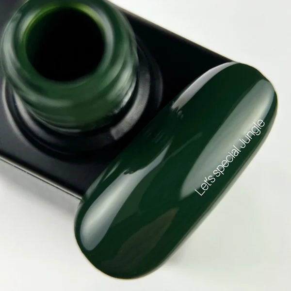 NAILSOFTHEDAY Let’s Special Jungle — esmalte semipermanente verde oscuro para uñas, que cubre en una sola capa, 10 ml.