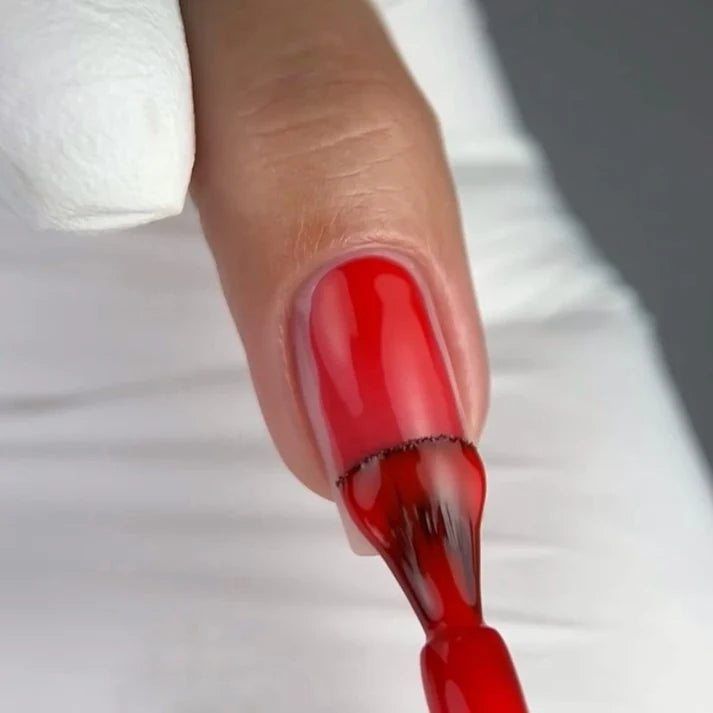 NAILSOFTHEDAY Color Top 06 — clásico rojo intenso sin capa pegajosa, 10 ml