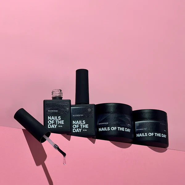 NAILSOFTHEDAY No stress top no wipe - top brillante sin capa pegajosa y sin filtros UV, top ANTI-RAYAS, 10 ml