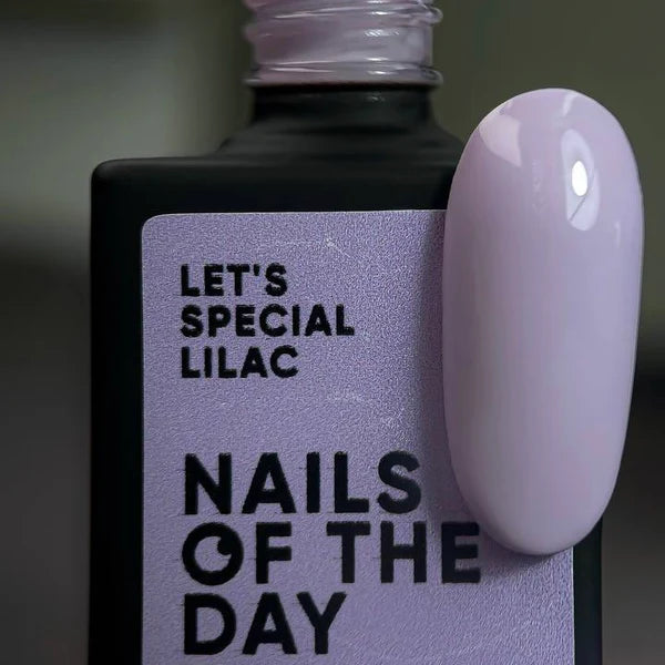 NAILSOFTHEDAY Let's Special Lilac — Esmalte semipermanente de uñas especial lila superpuesto en una capa, 10 ml