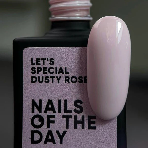 NAILSOFTHEDAY Let's Special Dusty Rose: esmalte semipermanente de uñas especial rosa polvoriento superpuesto en una capa, 10 ml