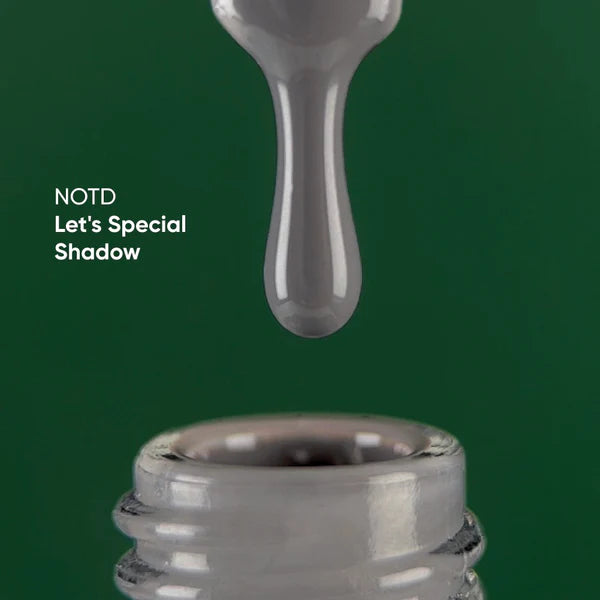 NAILSOFTHEDAY Let's Special Shadow: esmalte semipermanente de uñas gris claro que cubre en una capa, 10 ml