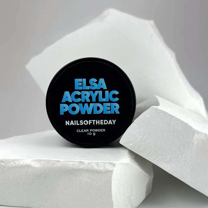NAILSOFTHEDAY ELSA Acrylic Powder Clear — Polvo acrílico transparente, 10 g