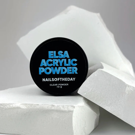 NAILSOFTHEDAY ELSA Acrylic Powder Clear — Polvo acrílico transparente, 10 g