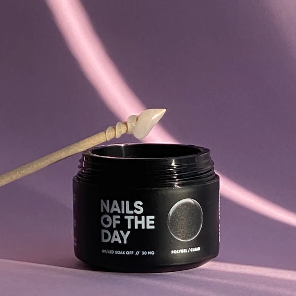 NAILSOFTHEDAY Polygel Clear— Polygel de grano fino, transparente 30 g