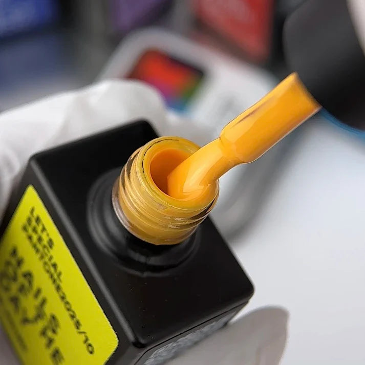 NAILSOFTHEDAY Let’s special Pantone2025/10 — esmalte semipermanente amarillo soleado, que cubre en una capa, 10 ml