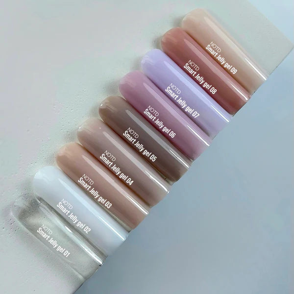 NAILSOFTHEDAY Smart Jelly gel 09 — gel de construcción para uñas color beige leche, 15 g