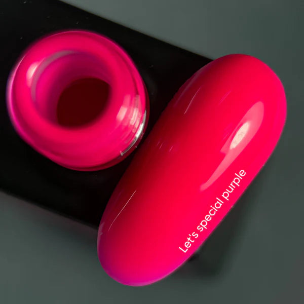 NAILSOFTHEDAY Let's Special Purple: un esmalte semipermanente especial de color rosa brillante que se superpone en una capa, 10 ml