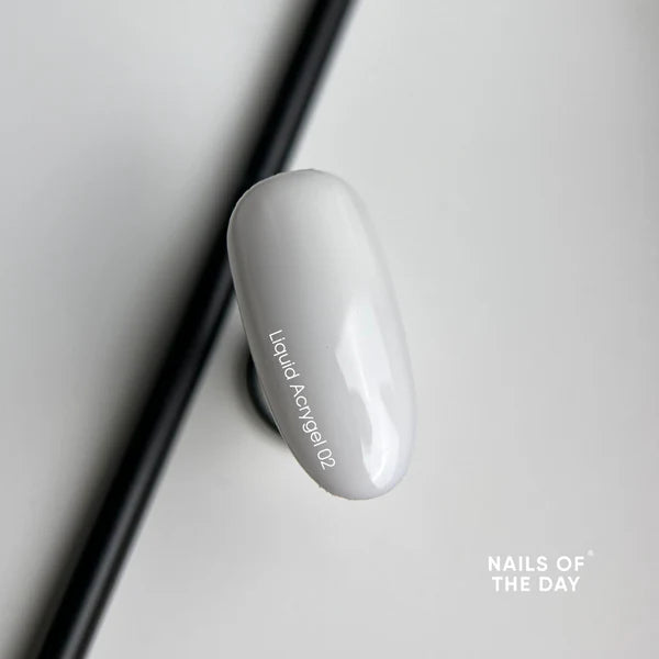 NAILSOFTHEDAY Liquid Acrygel 02 — Acrygel líquido lechoso de nueva fórmula para uñas, 15 ml
