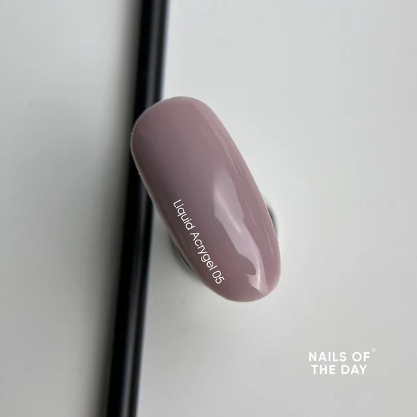 NAILSOFTHEDAY Liquid Acrygel 05 — Acrygel líquido rosa polvoriento de nueva fórmula para uñas, 15 ml
