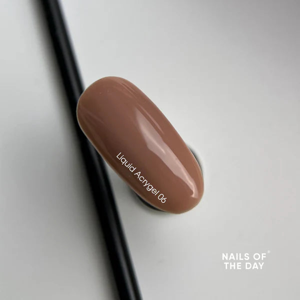 NAILSOFTHEDAY Liquid Acrygel 06 — Acrygel líquido nude cálido de nueva fórmula para uñas, 15 ml
