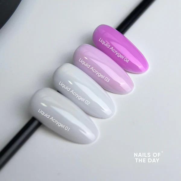 NAILSOFTHEDAY Liquid Acrygel 03 — Acrygel líquido rosa claro de nueva fórmula para uñas, 15 ml