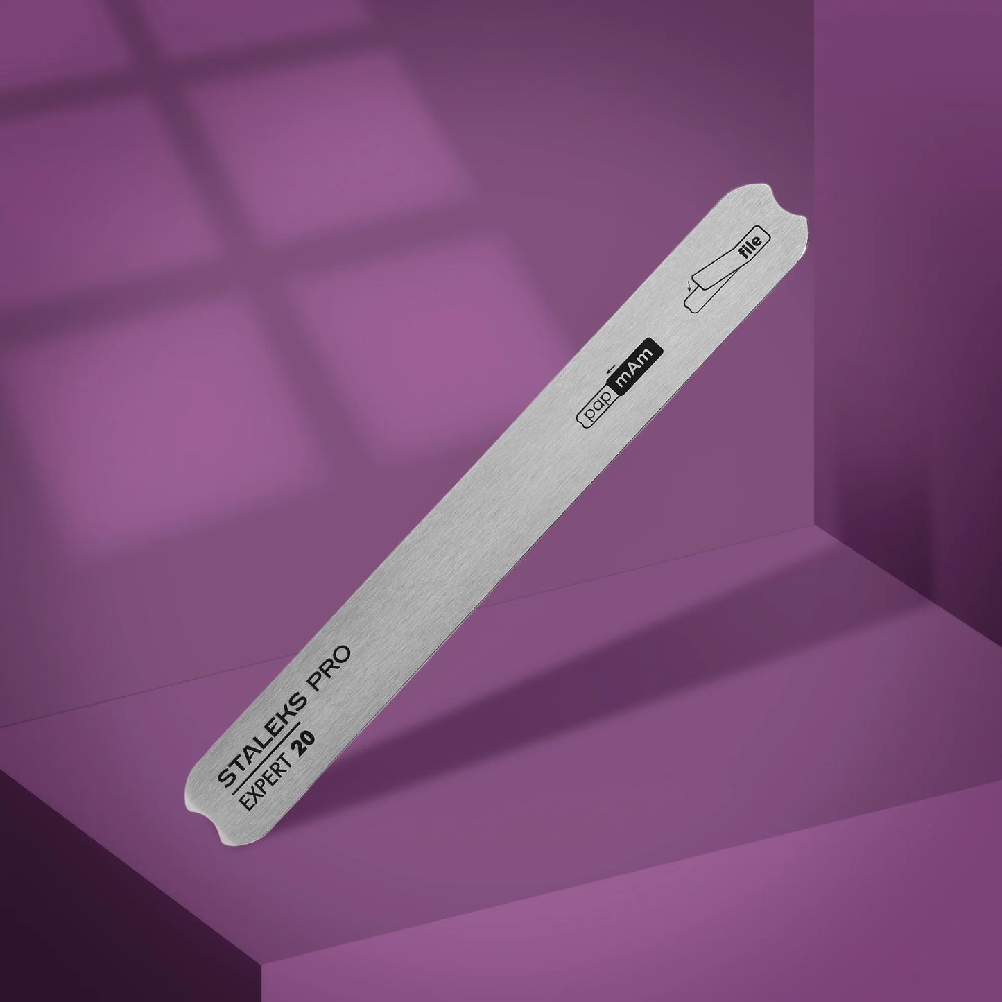 Staleks Pro Base metálica recta para lima de uñas EXPERT 20