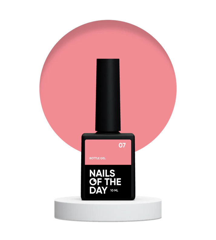 NAILSOFTHEDAY Bottle gel 07 - gel ultrafuerte, el mismo frasco legendario, 10 ml
