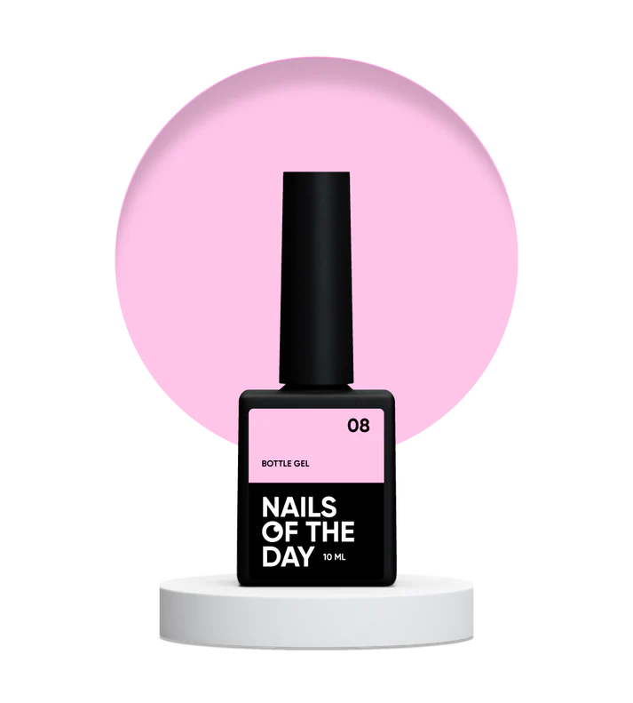 NAILSOFTHEDAY Bottle gel 08 – gel ultra fuerte, gel legendaria, 10 ml